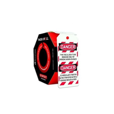 Accuform Danger, PF-Cardstock, 6-5/8 in Width, 3-5/8 in Height FBTAR464